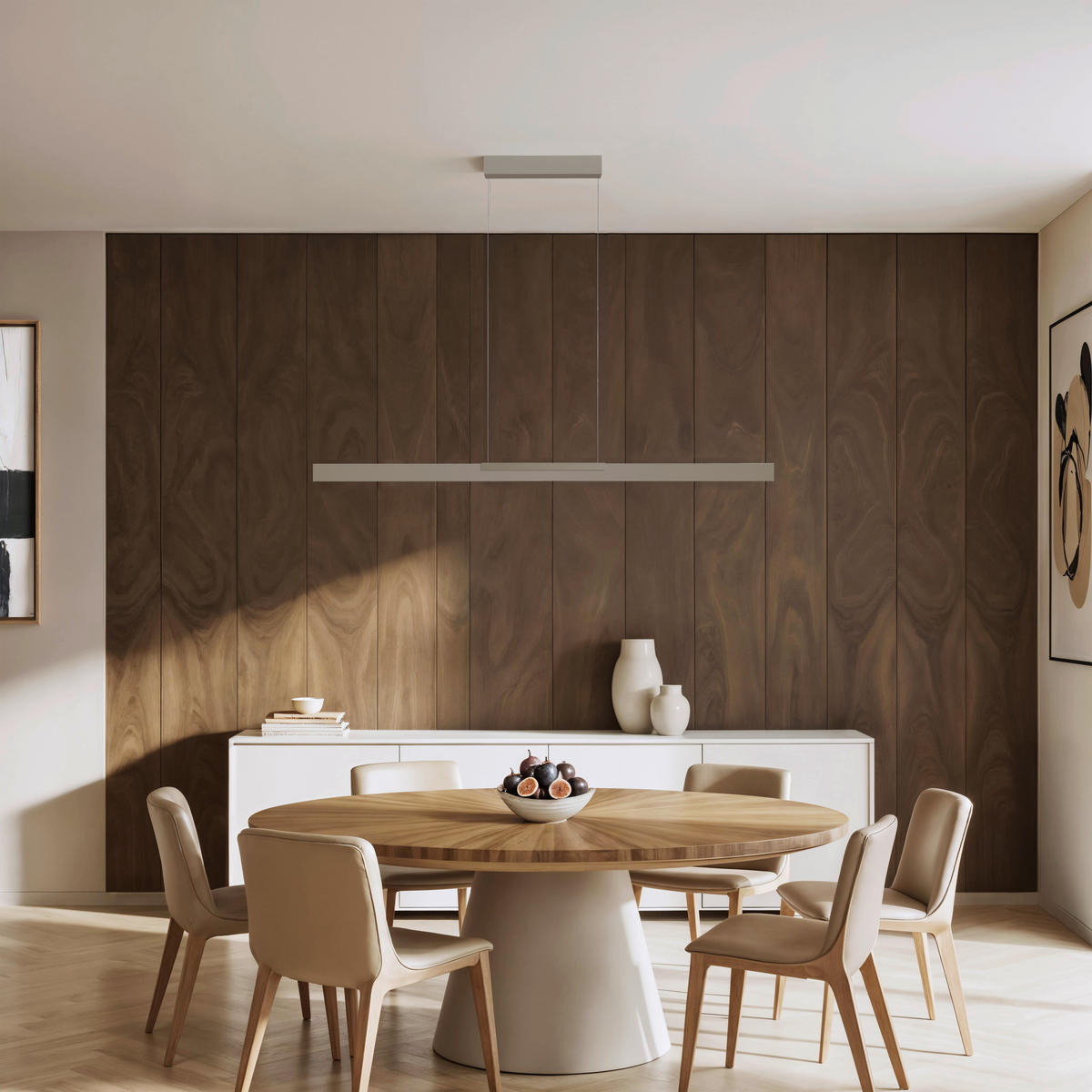 LED-HÄNGELEUCHTE Nano 2.0 140/5,5/30-140 cm   - Sandfarben, Design, Metall (140/5,5/30-140cm) - BOPP