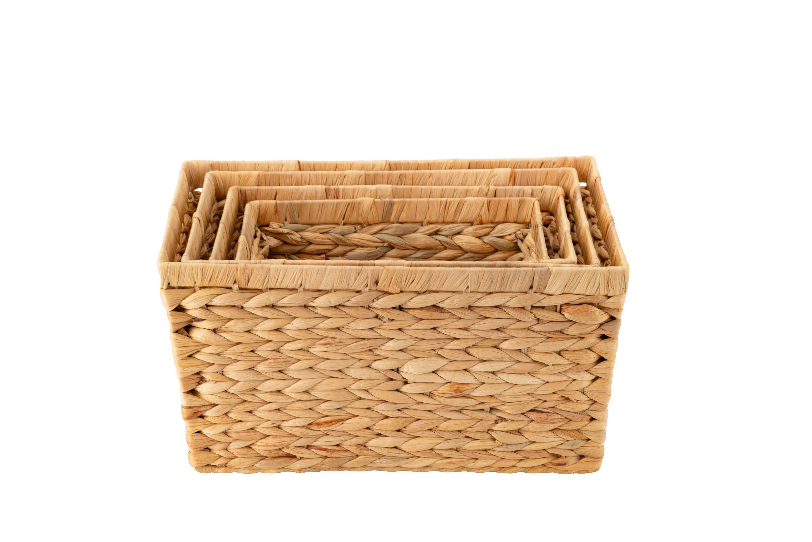 AUFBEWAHRUNGSBOXEN-SET     - Naturfarben, Basics, Holz (2,86kg) - Echtwerk