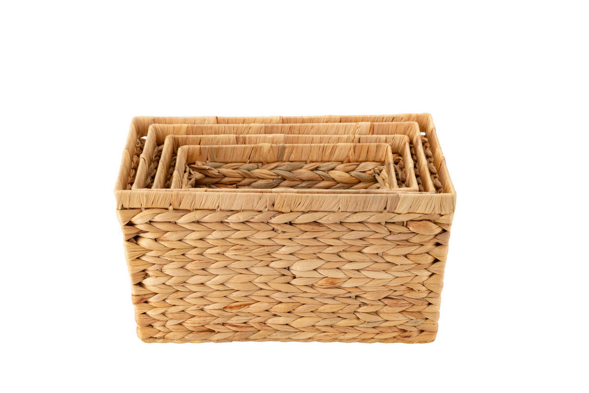 AUFBEWAHRUNGSBOXEN-SET 32/22/43 cm     - Naturfarben, Basics, Holz (32/22/43cm) - Echtwerk