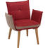 ARMLEHNSTUHL in Grau, Rot, Eichefarben - Eichefarben/Rot, KONVENTIONELL, Holz/Textil (70/86/63,5cm) - Voleo ARMLEHNSTUHL in Grau, Rot, Eichefarben - Eichefarben/Rot, KONVENTIONELL, Holz/Textil (70/86/63,5cm) - Voleo
