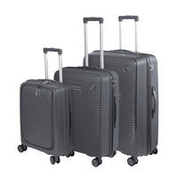 Set Valize De Călătorie - gri, Design, plastic/metal - Novel