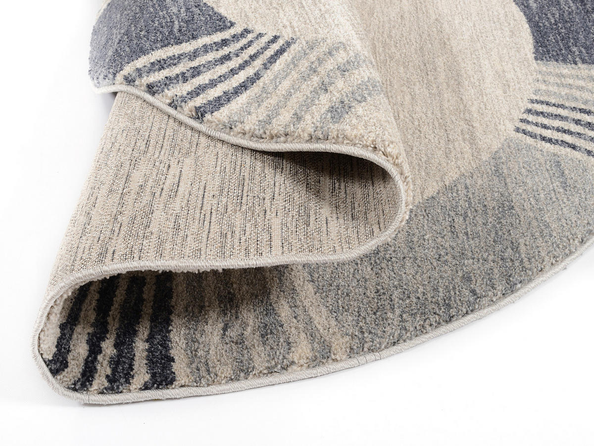 WEBTEPPICH 200 cm Palazzo Lobo Blau, Grau  - Blau/Grau, KONVENTIONELL, Textil (200cm) - Novel