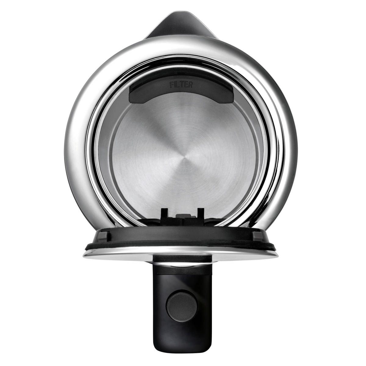 Wasserkocher Coup KÜCHENminis 0,8 L  - Edelstahlfarben/Schwarz, Basics, Metall (18,5/11,8/20,7cm) - WMF