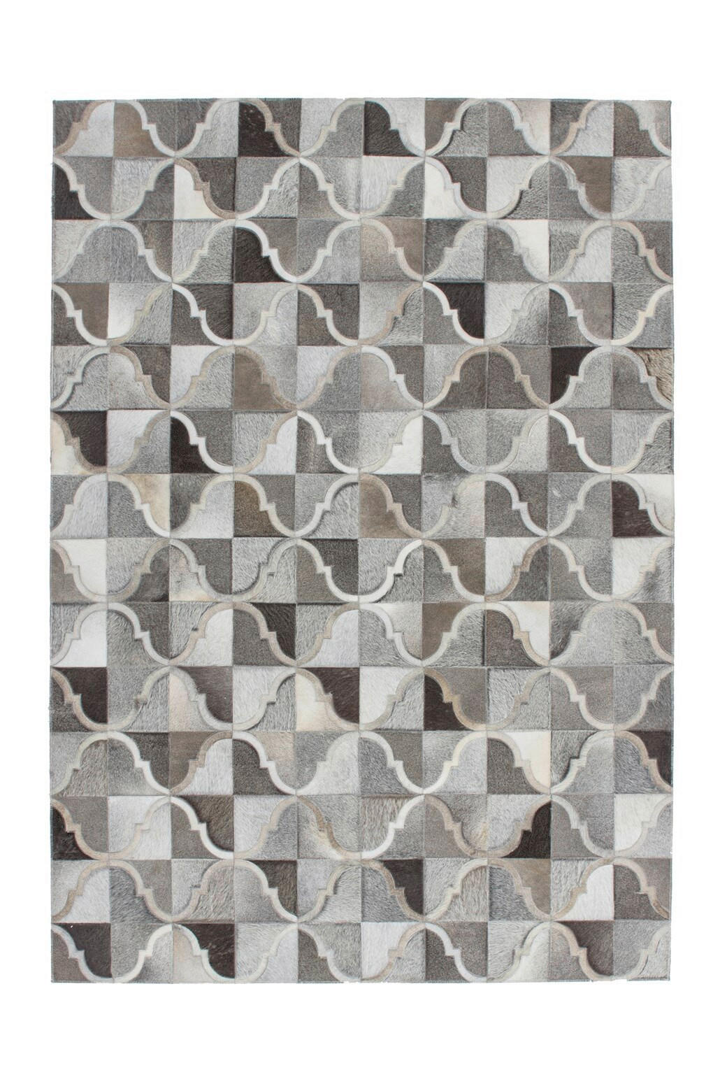 FLACHWEBETEPPICH 120/170 cm Grau  - Grau, Design, Leder/Textil (120/170cm) - Novel
