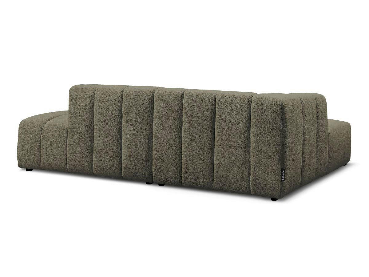 ECKSOFA  ANNECY Grün Bouclé  - Schwarz/Grün, MODERN, Kunststoff/Textil (170/262cm)
