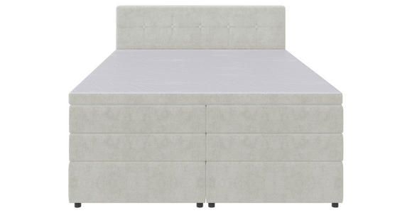BOXSPRINGBETT 160/200 cm in Creme - Creme/Schwarz, KONVENTIONELL, Kunststoff/Textil (160/200cm) - Carryhome