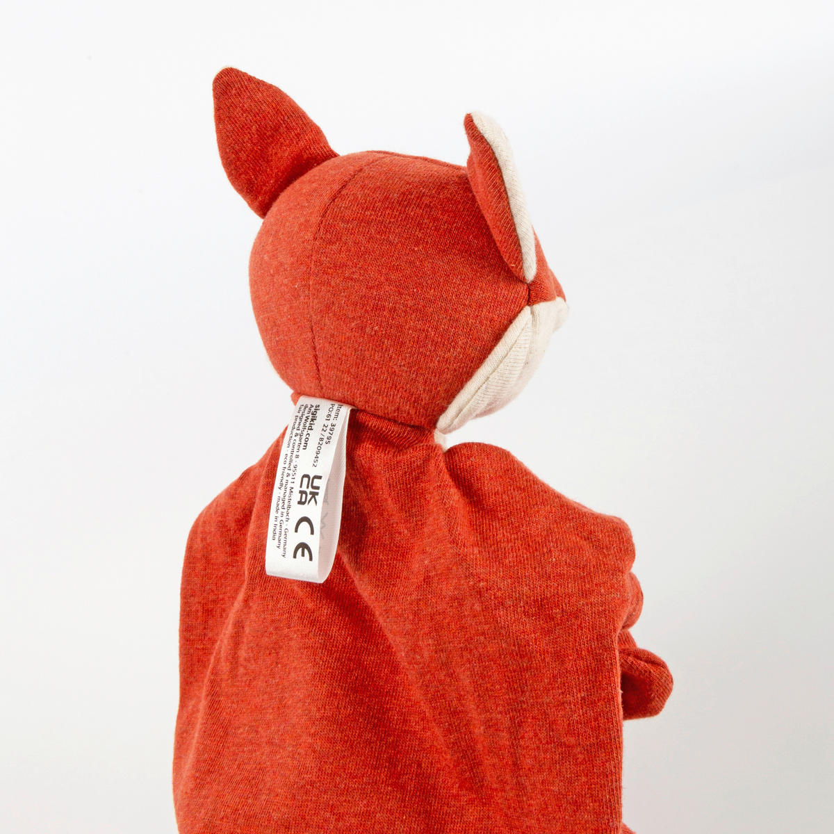 SCHMUSETUCH - Dunkelorange/Weiß, Basics, Textil (22/26/11cm) - Sigikid