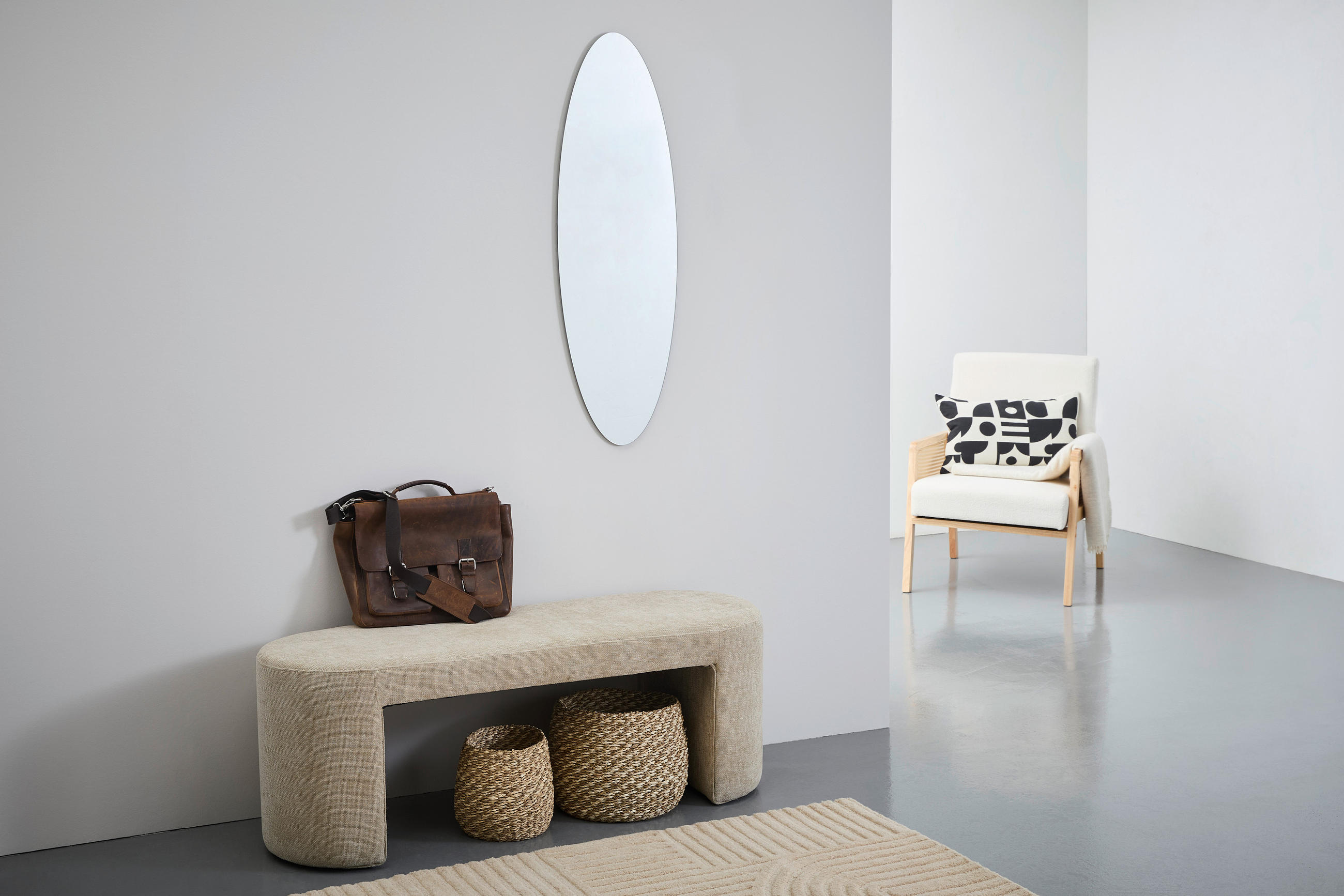 STENSKO OGLEDALO, 35/110/1 cm steklo  - Design, steklo (35/110/1cm) - Carryhome