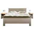 BETT 180/200 cm  in Champagner, Eiche Artisan  - Champagner/Eiche Artisan, LIFESTYLE, Holzwerkstoff (180/200cm) - Landscape