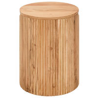 BEISTELLTISCH Akazie vollmassiv Akaziefarben rund  - Akaziefarben, KONVENTIONELL, Holz (40/50/40cm) - Livetastic