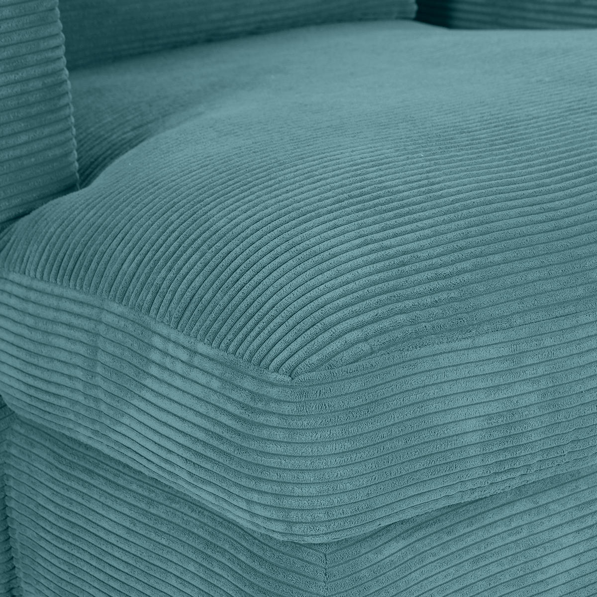 XXL-SESSEL in Cord Petrol  - Petrol/Schwarz, Romantik / Landhaus, Kunststoff/Textil (120/67/140cm) - Landscape