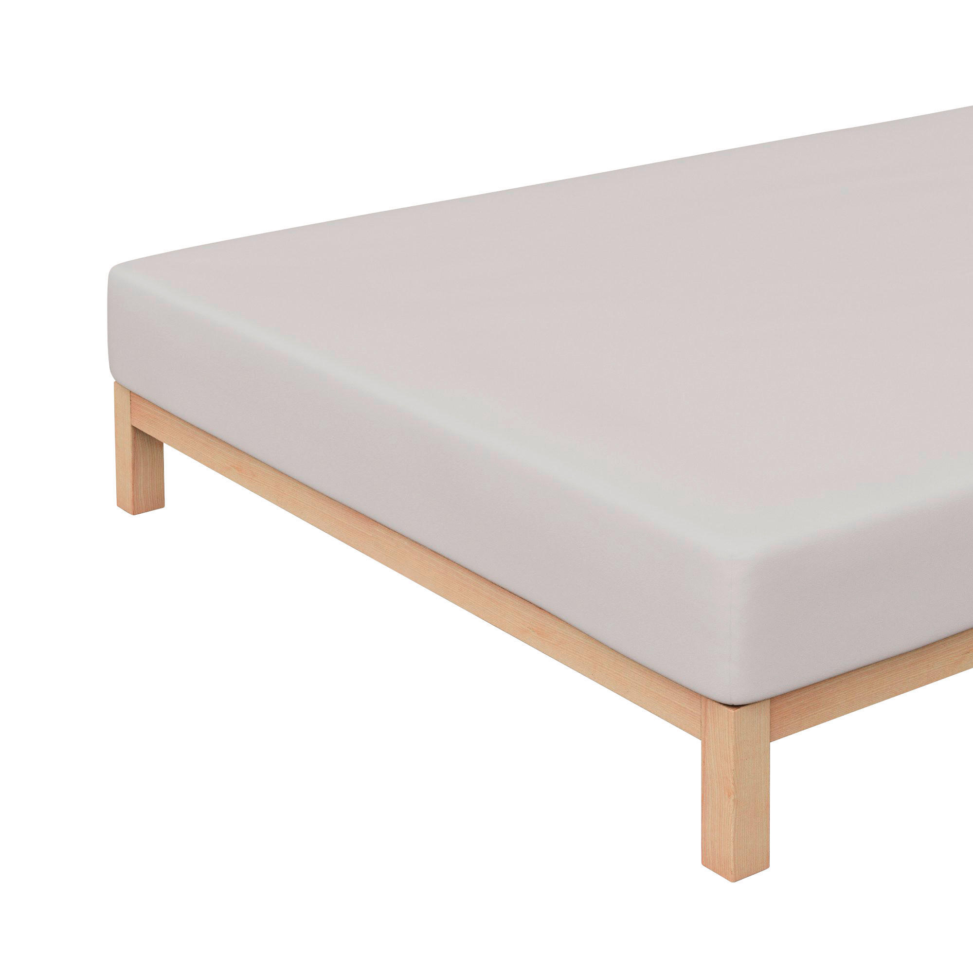 Thumbnail - Schlafgut Spannbetttuch Pure, Hellgrau, Textil, 140-160x200-220 cm, Grüner Punkt, Textiles Vertrauen - Oeko-Tex®, Hohens...