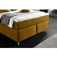 BOXSPRINGBETT 140/200 cm  in Currygelb  - Currygelb/Alufarben, KONVENTIONELL, Textil/Metall (140/200cm) - Dieter Knoll
