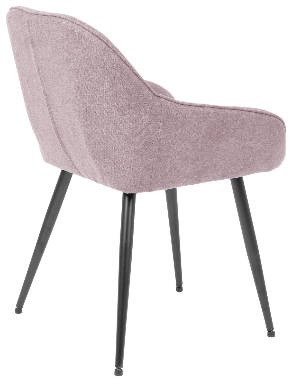 SCAUN CU BRAȚE in roz  - roz/negru, Romantik / Landhaus, metal/textil (55/80/61cm) - Livetastic