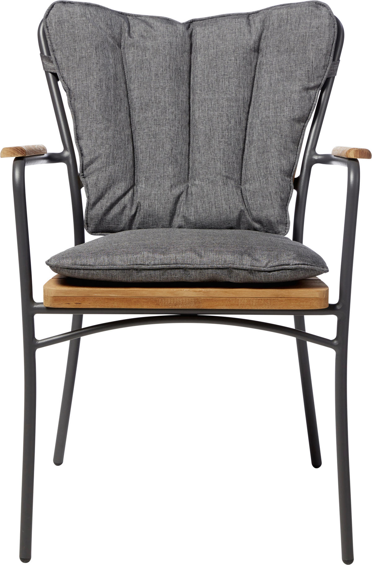 STUHLKISSEN   51/83/4 cm  - Dunkelgrau, Konventionell, Textil (51/83/4cm) - Gardenson
