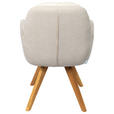 ARMLEHNSTUHL  in Webstoff  - Eichefarben/Beige, Design, Holz/Textil (59/90/64cm) - Linea Natura