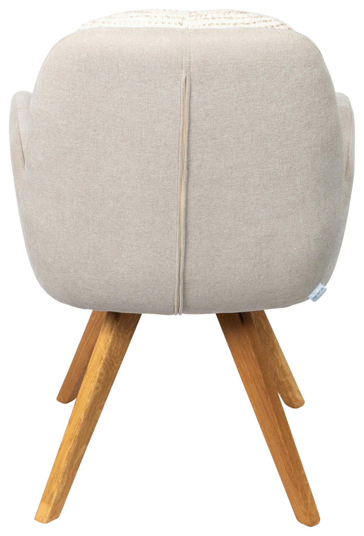 ARMLEHNSTUHL  in Webstoff  - Eichefarben/Beige, Design, Holz/Textil (59/90/64cm) - Linea Natura