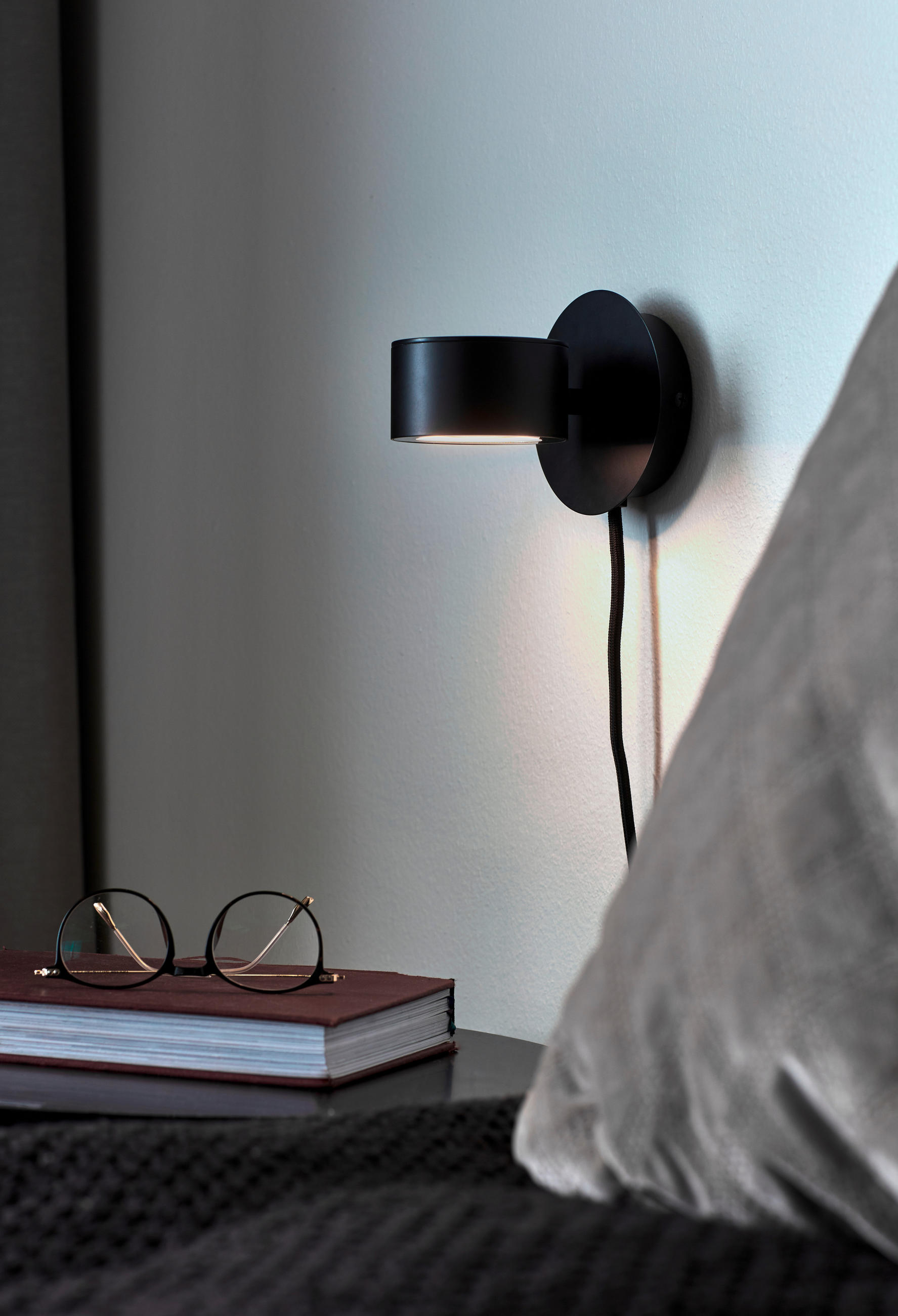WANDLEUCHTE Clyde 10/10 cm   - Schwarz, Design, Metall (10/10cm) - Nordlux