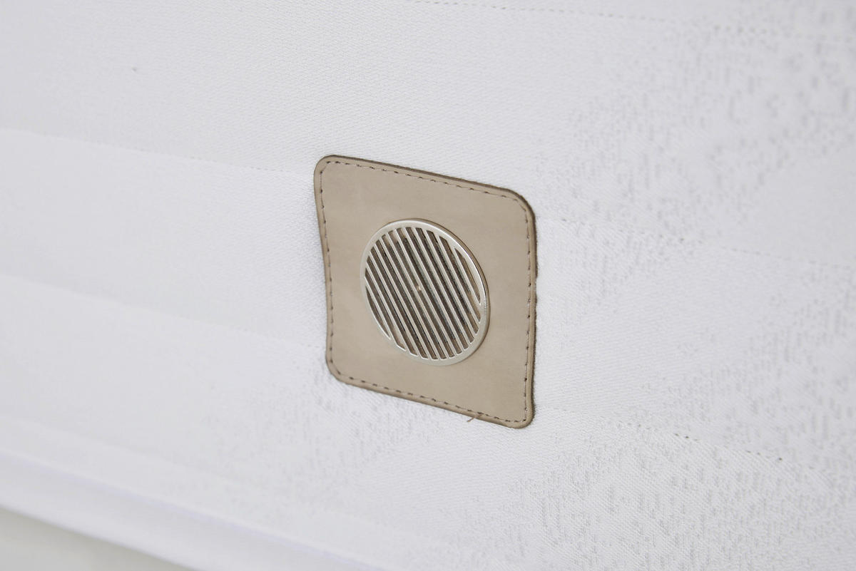 BOXSPRINGMATRATZE ALLURE SAN REMO H3, 90/200 cm, Höhe ca.: 27 cm,  - Creme, Basics, Textil (90/200cm)