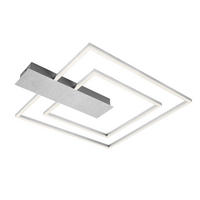 LED-TAKLAMPA  - vit/aluminiumfärg, Basics, metall/plast (57/48/4cm) - Briloner