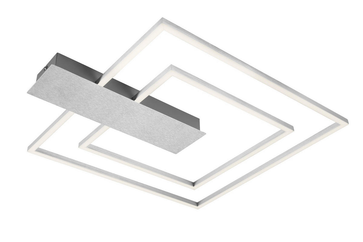 LED-TAKLAMPA  - vit/aluminiumfärg, Basics, metall/plast (57/48/4cm) - Briloner