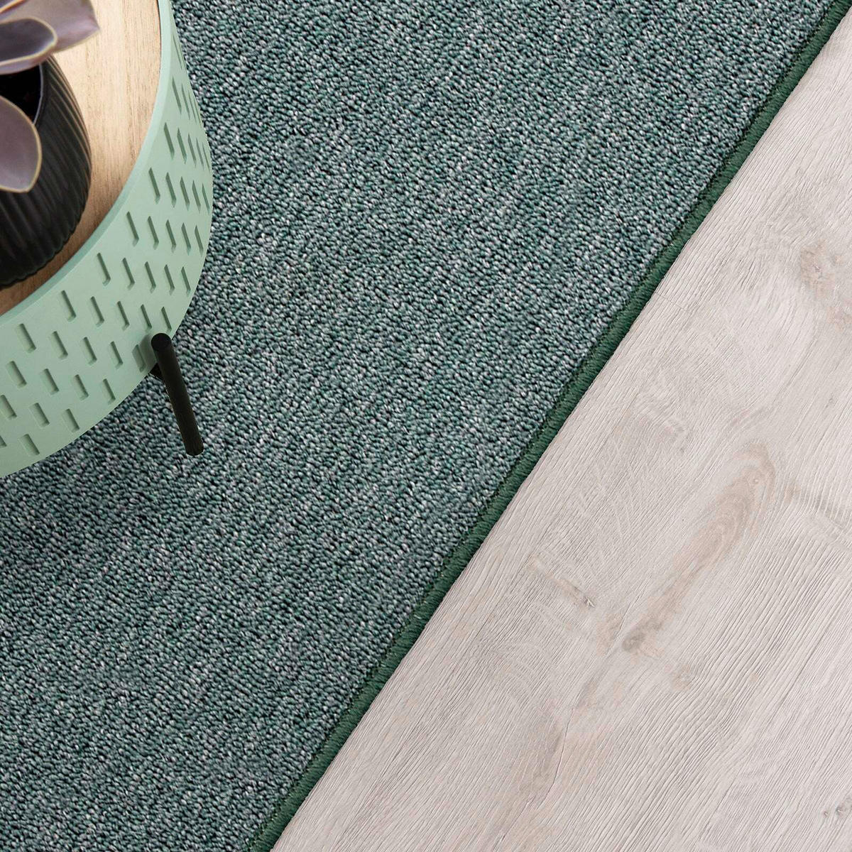 LÄUFER 80/400 cm London  - Grün, Basics, Kunststoff/Textil (80/400cm) - Floordirekt
