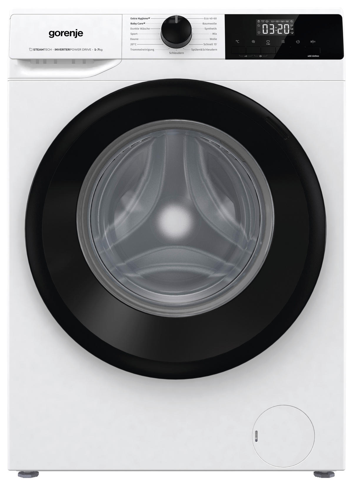 WASCHMASCHINE WNHEI74SAPS  - Weiß, MODERN, Glas/Kunststoff (59,5/85/47cm) - Gorenje