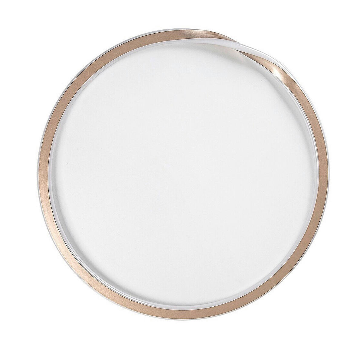 LED PLAFONJERA MATHIOLA  - bela/zlatna, Osnovno, metal/plastika (56/6cm)