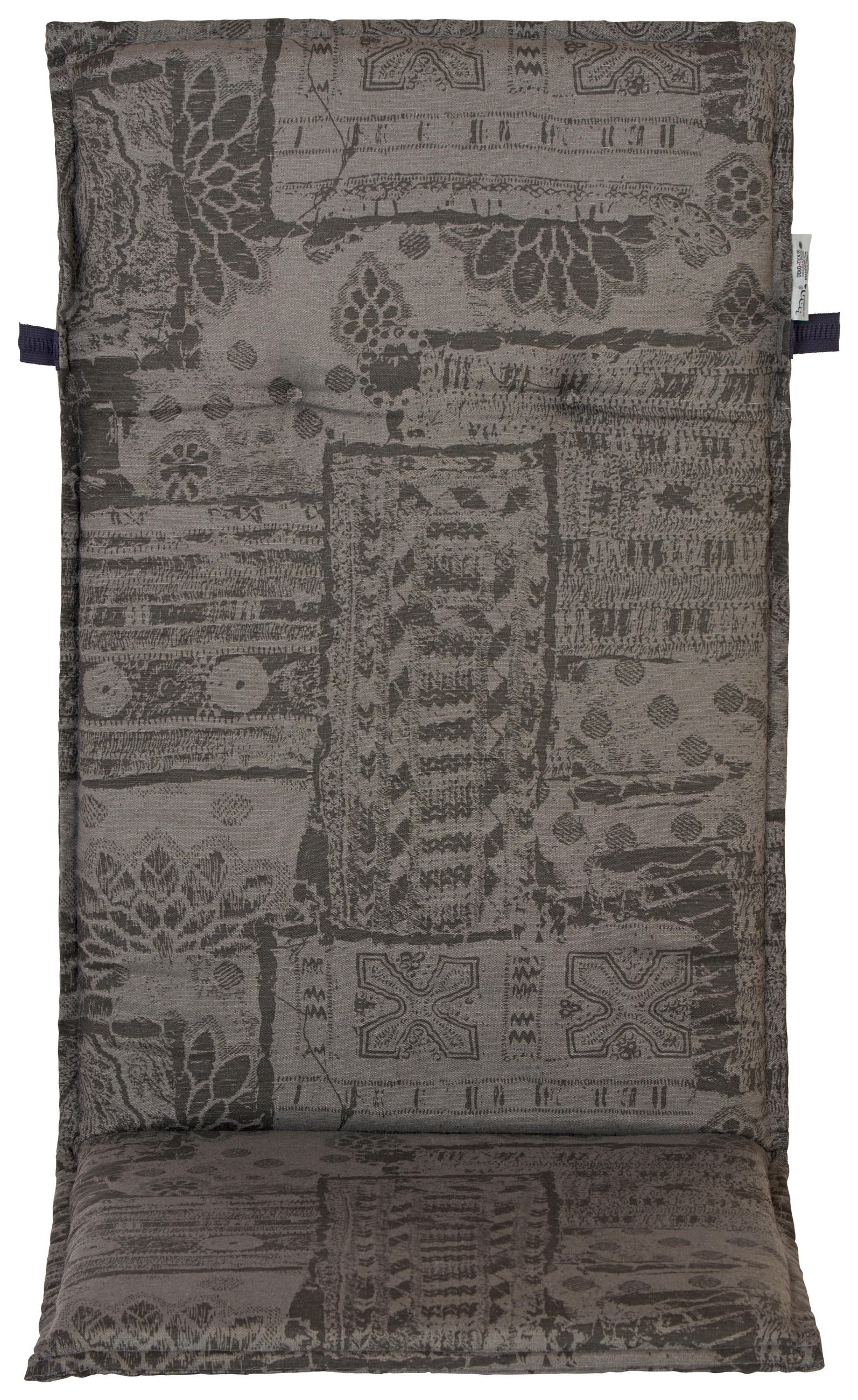 Hochlehnerauflage Genf 120x48 Cm Grau