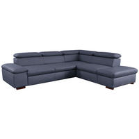 ECKSOFA inkl. Funktion Flachgewebe Blau  - Blau, Konventionell, Holz/Textil (272/226cm) - Sit & More