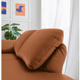 RÉCAMIERE in Echtleder Cognac  - Chromfarben/Cognac, Design, Leder/Metall (209/85-109/95-16cm) - Dieter Knoll