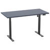 SCHREIBTISCH  in Anthrazit, Schwarz  - Anthrazit/Silberfarben, Design, Holzwerkstoff/Metall (110/71/80cm) - MID.YOU
