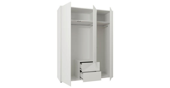 DREHTÜRENSCHRANK 169/214/60 cm,  in Weiß, 3-türig  - Weiß, Trend, Holzwerkstoff (169/214/60cm) - Carryhome