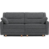 SCHLAFSOFA  in Mikrovelours Anthrazit  - Anthrazit/Buchefarben, KONVENTIONELL, Holz/Textil (184/88/91cm) - Sedda
