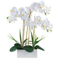 KUNSTPFLANZE 58 cm  - Weiß/Naturfarben, Basics, Keramik/Kunststoff (58cm) - Ambia Home