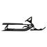 BOB SNOWRACER CLASSIC - Schwarz, KONVENTIONELL, Kunststoff/Metall (120/55/38cm) BOB SNOWRACER CLASSIC - Schwarz, KONVENTIONELL, Kunststoff/Metall (120/55/38cm)