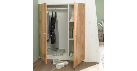 HOCHBETT 90/200 cm - Eichefarben/Weiß, KONVENTIONELL, Holzwerkstoff (90/200cm) - Carryhome