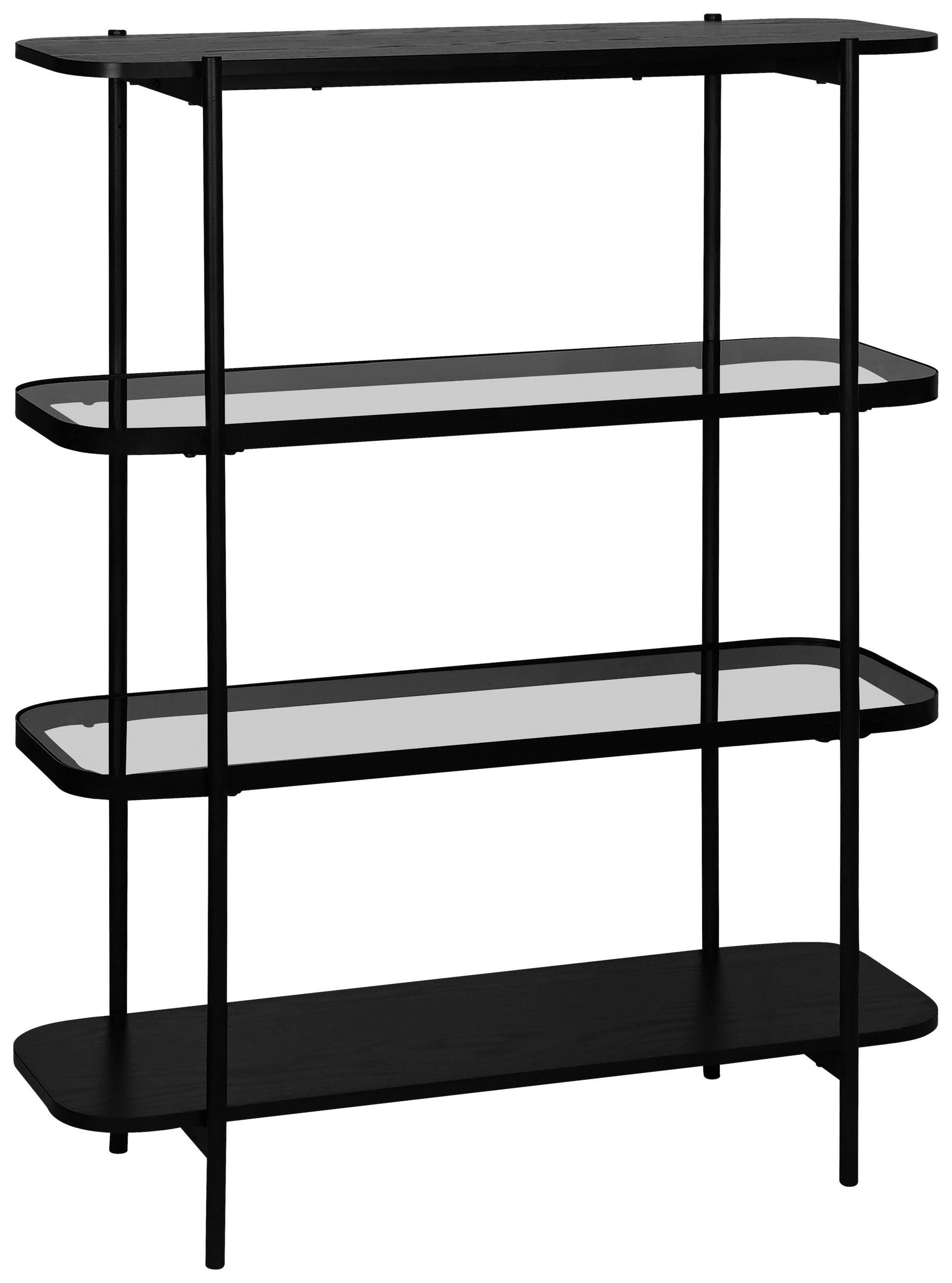 E-shop Xora REGÁL, sivá, čierna, železo, 90/120/34 cm