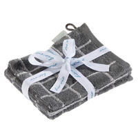 WASCHHANDSCHUHSET CHAMP Anthrazit, Silberfarben 4-teilig  - Anthrazit/Silberfarben, Natur, Textil (16/21cm) - Bio:Vio