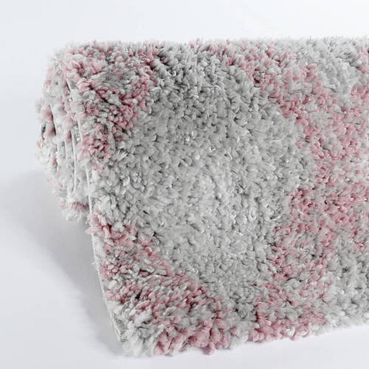 HOCHFLORTEPPICH 120/170 cm ETHNO-SHAGGY Rosa  - Rosa, Basics, Textil (120/170cm)
