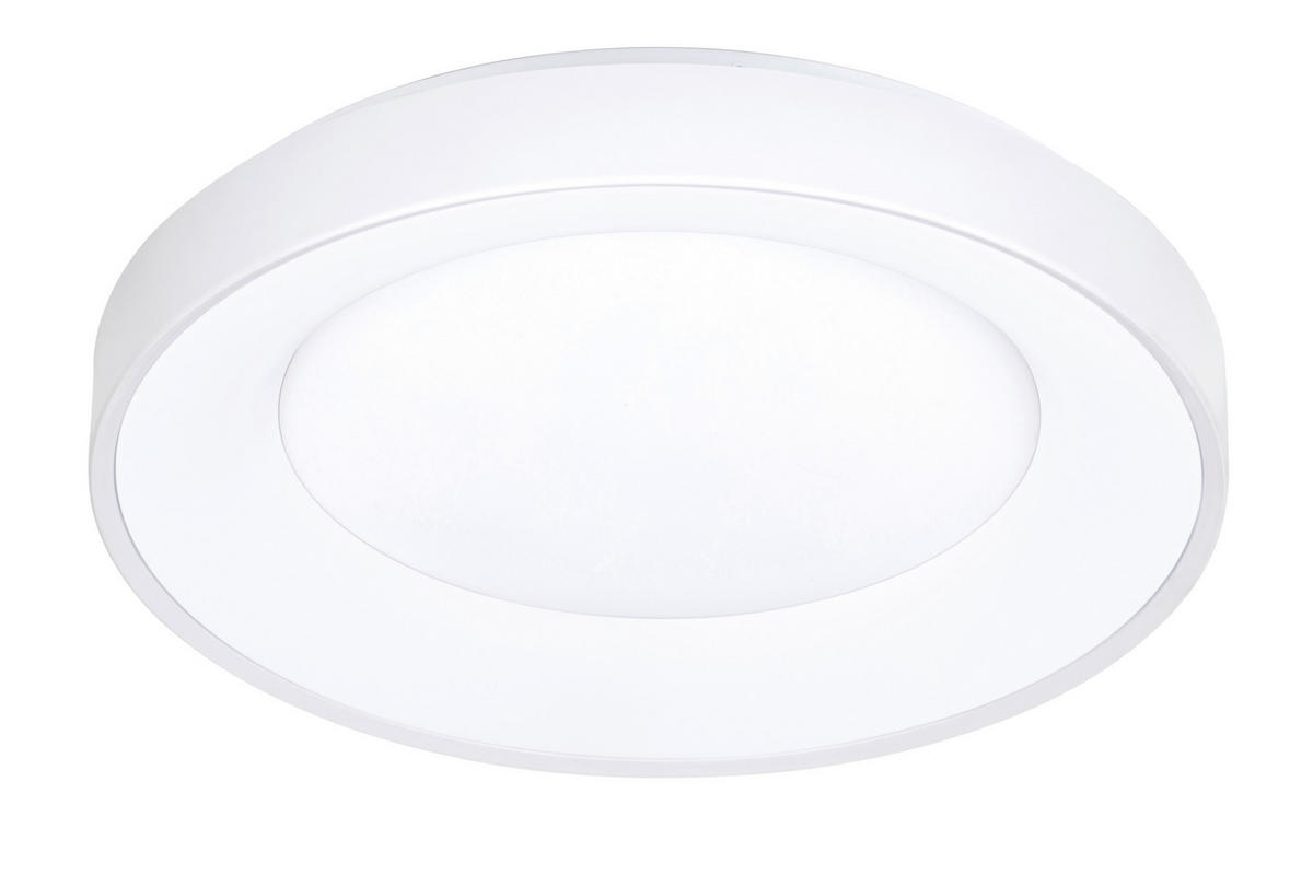 STROPNA LED-SVETILKA   40 W/4300 lm/2700-6500 K/220-240 V/ - bela, Basics, kovina/umetna masa (50/8,5cm) - Novel