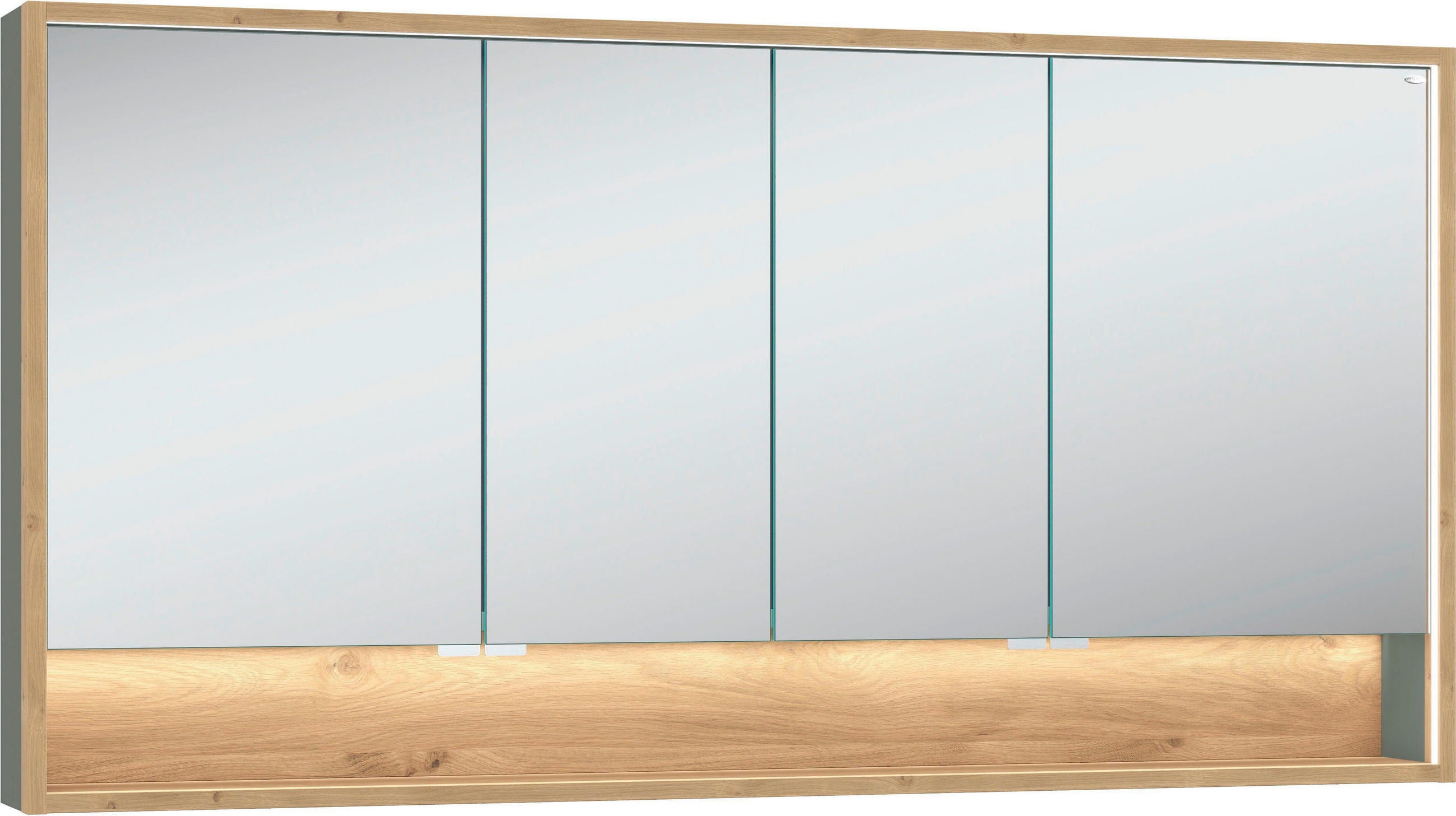 Voglauer Spiegelschrank Lynovo Wildeiche, 160.6x82.5x18 cm