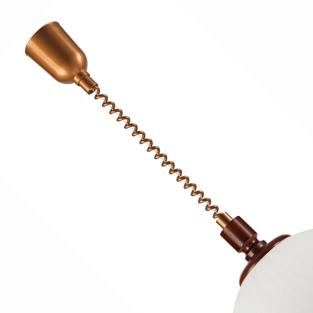 PENDELLEUCHTE 64/30/64 cm  - Haselnussfarben, Natur, Glas/Holz (64/30/64cm)