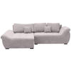 ECKSOFA Beige Flachgewebe  - Beige/Schwarz, Design, Kunststoff/Textil (175/278cm) - Xora