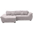 ECKSOFA Beige Flachgewebe  - Beige/Schwarz, Design, Kunststoff/Textil (175/278cm) - Xora