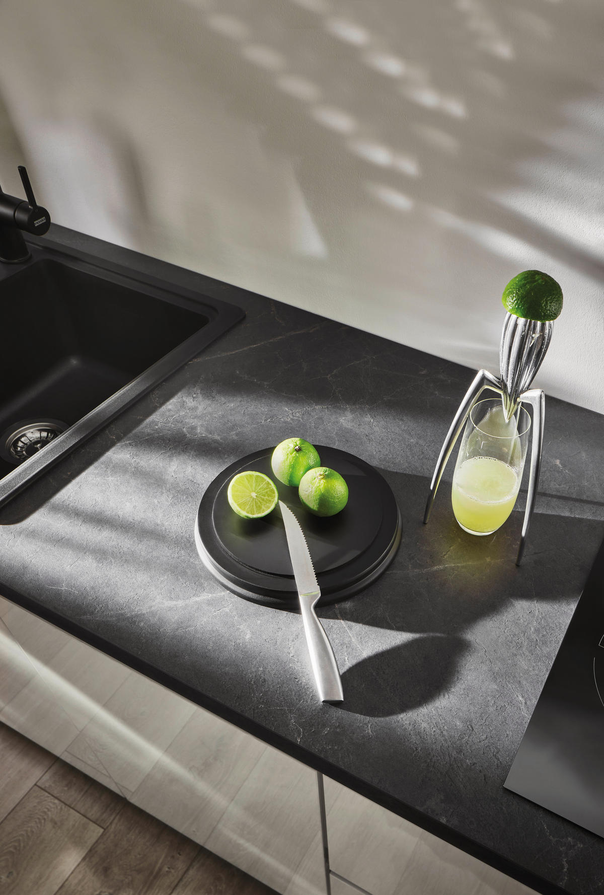 EINBAUKÜCHE   - Weiß Hochglanz/Weiß, Design, Holzwerkstoff - Xora