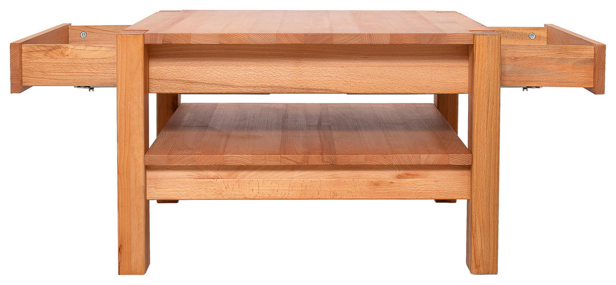 COUCHTISCH Kernbuche massiv 70/70/47,5 cm quadratisch Kernbuche  - Kernbuche, KONVENTIONELL, Holz (70/70/47,5cm) - Linea Natura