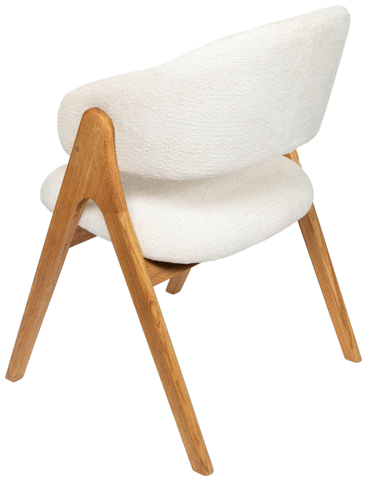 ARMLEHNSTUHL in Holz, Textil Eichefarben, Beige  - Eichefarben/Beige, MODERN, Holz/Textil (61/85/57cm) - Carryhome