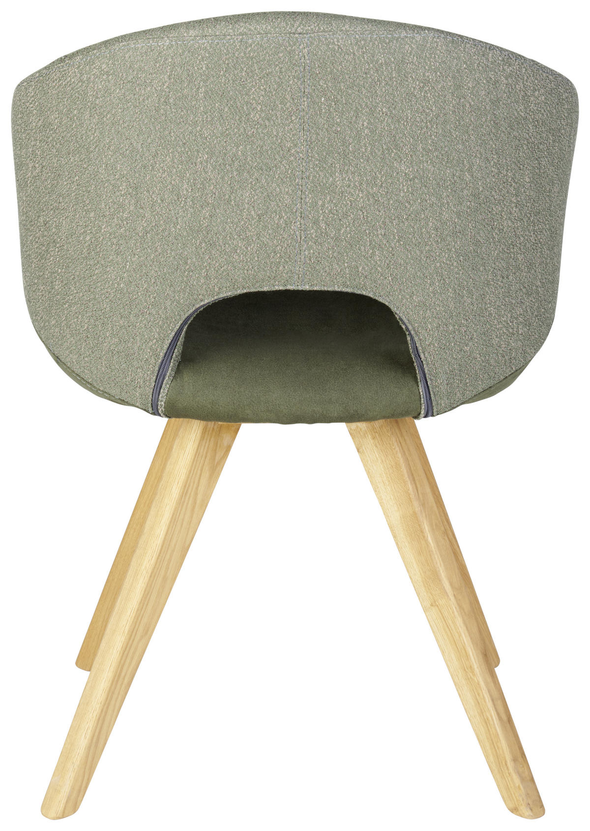 ŽIDLE S PODRUČKAMI, barvy dubu, olivově zelená - barvy dubu/krémová, Design, dřevo/textil (58/83/59cm) - Linea Natura