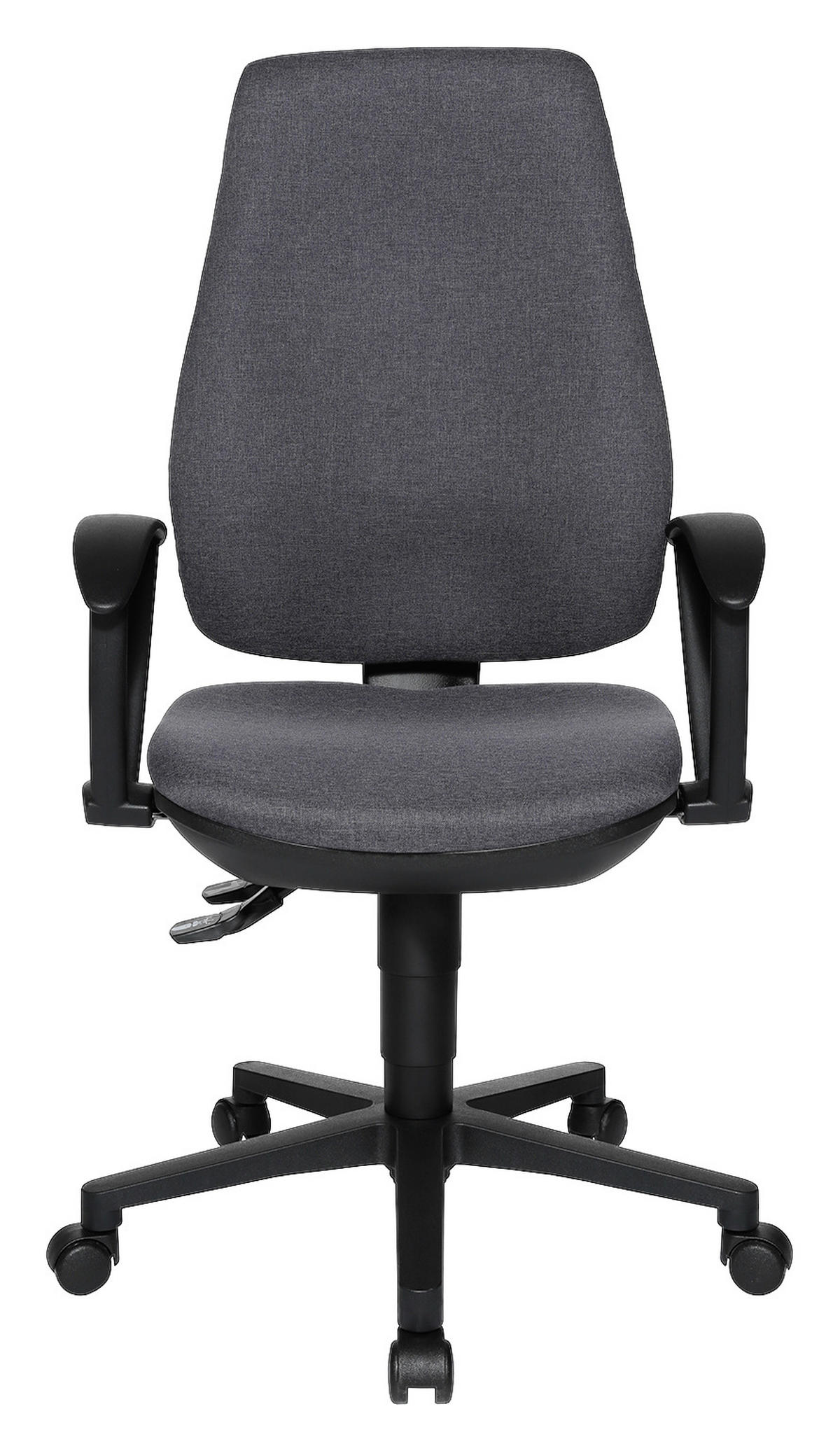 DREHSTUHL Flachgewebe Anthrazit, Schwarz  - Anthrazit/Schwarz, Design, Kunststoff/Textil (60/103-111/55cm) - Topstar